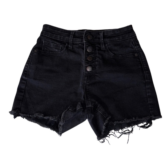 Old Navy Dark Denim High-Rise Shorts - Picture 1 of 6